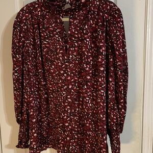 Women's Floral Print Top - Red